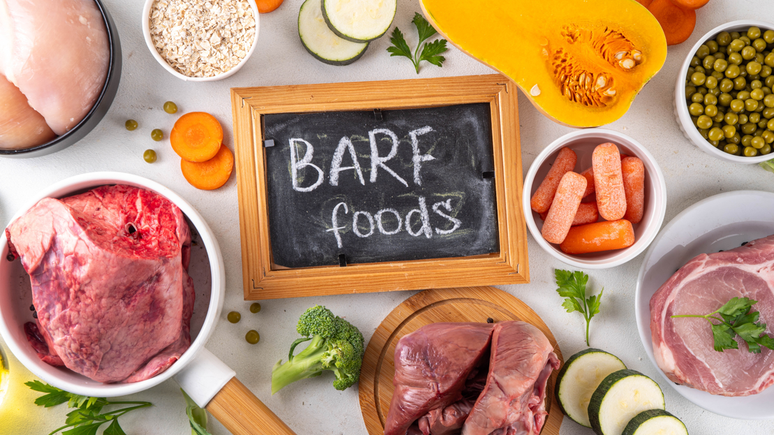 Ingredientes naturales para dieta BARF